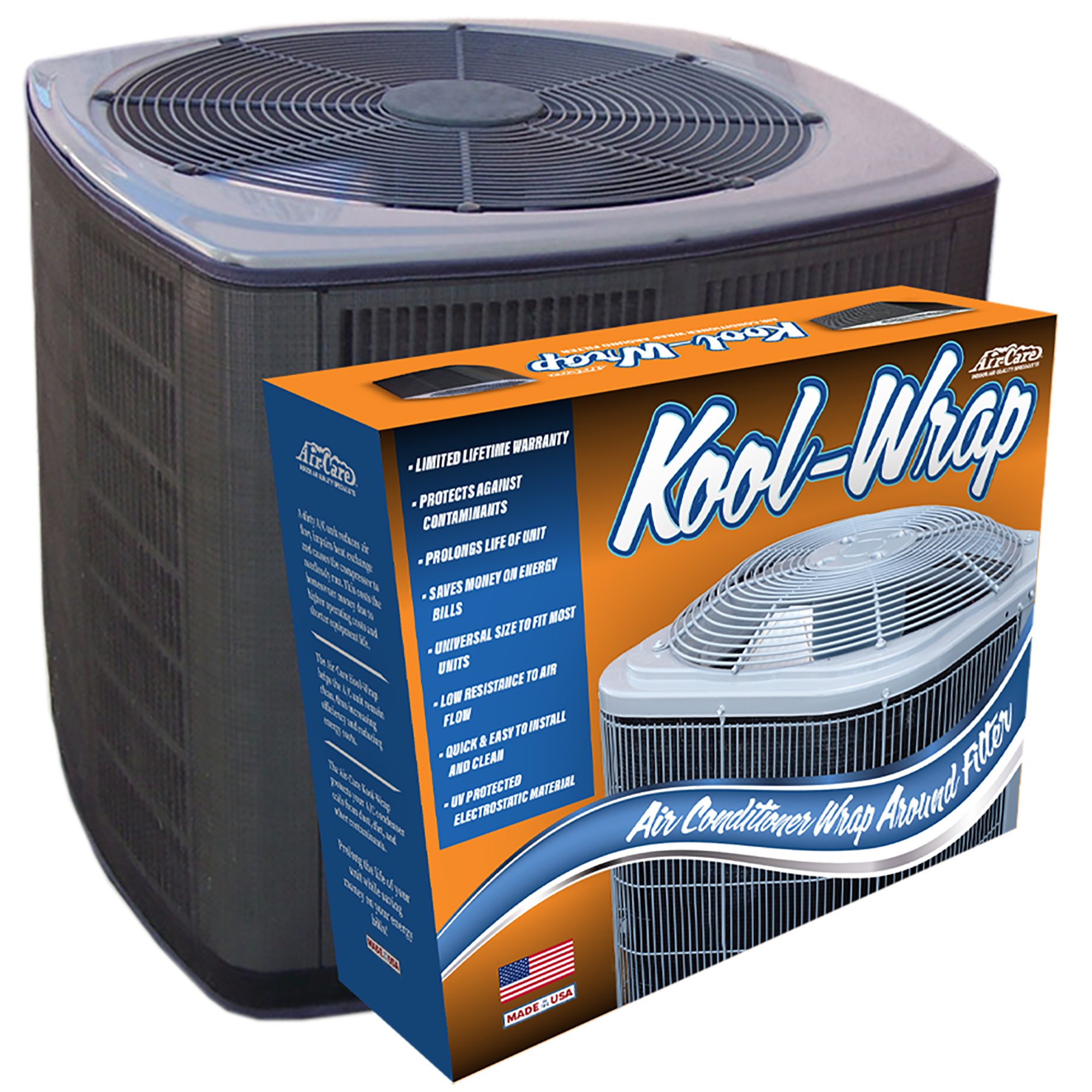 Air-Care Kool Wrap AC Condenser Wrap — 39in. x 145in., Cut-to-Fit, Model# KW0004